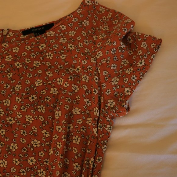 Forever21 Yellow Floral Dress - Picture 3 of 5